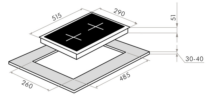 Варочная панель Maunfeld EGHE.32.63CW/G