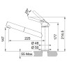 Смеситель Franke Orbit Pull Out 115.0623.139 (полярный белый)
