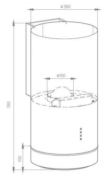 Вытяжка Schtoff O2 Black (черный)