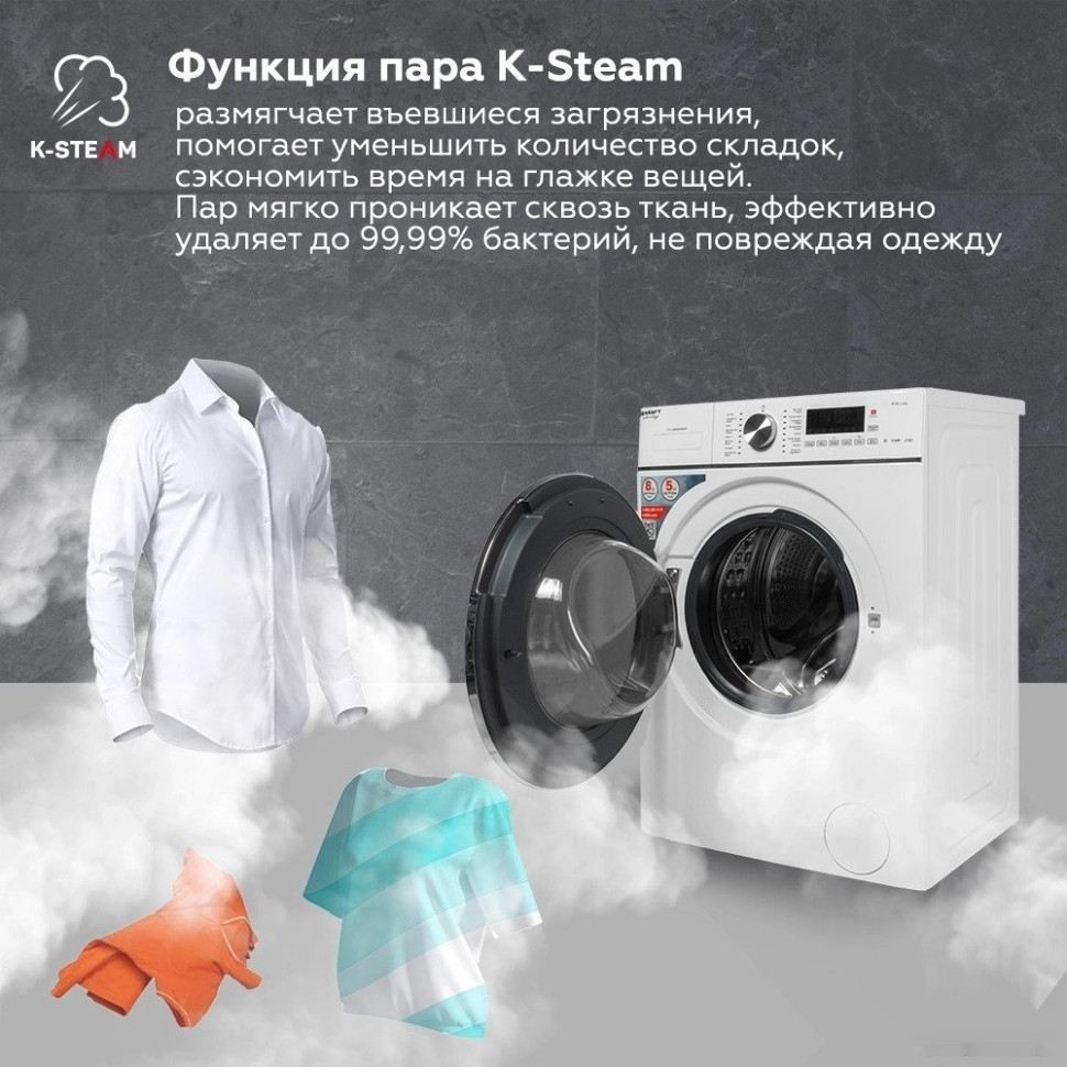 Стиральная машина Kraft TCH-HDD8596SW