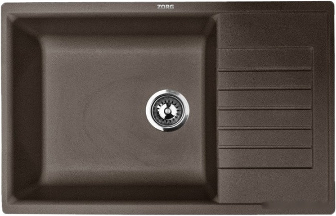 Кухонная мойка Zorg Dello 78 (горький шоколад)