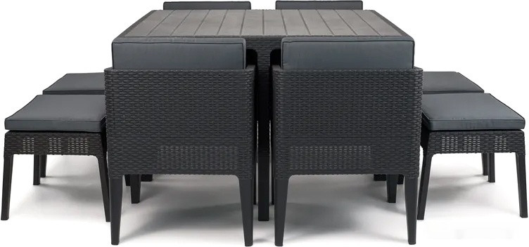 Обеденная группа Keter Columbia Dining Set 247484 (графит)