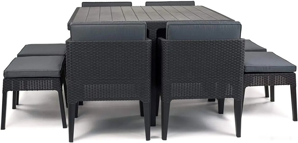 Обеденная группа Keter Columbia Dining Set 247484 (графит)