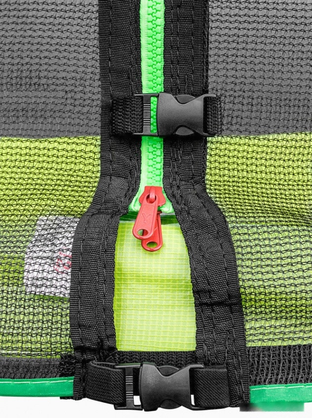 Батут Alpin 4.65 м с защитной сеткой и лестницей