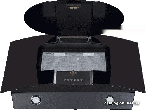 Вытяжка Elikor Графит 80Н-700-Э4Д (нержавеющая сталь/черное стекло)