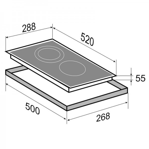 Варочная панель Zigmund & Shtain CI 33.3 B