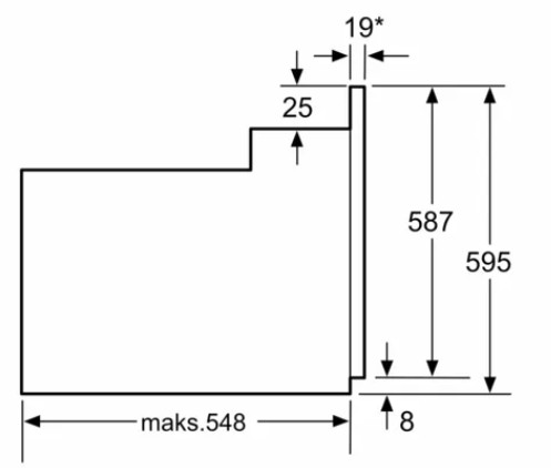 Духовой шкаф Bosch Serie 4 HBF514BH0T