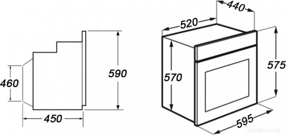 Духовой шкаф GrandGermes OLE-60BK-03