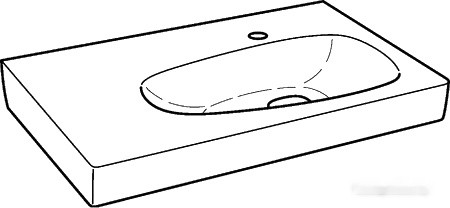 Умывальник Keramag Citterio 75x50 (123675000)