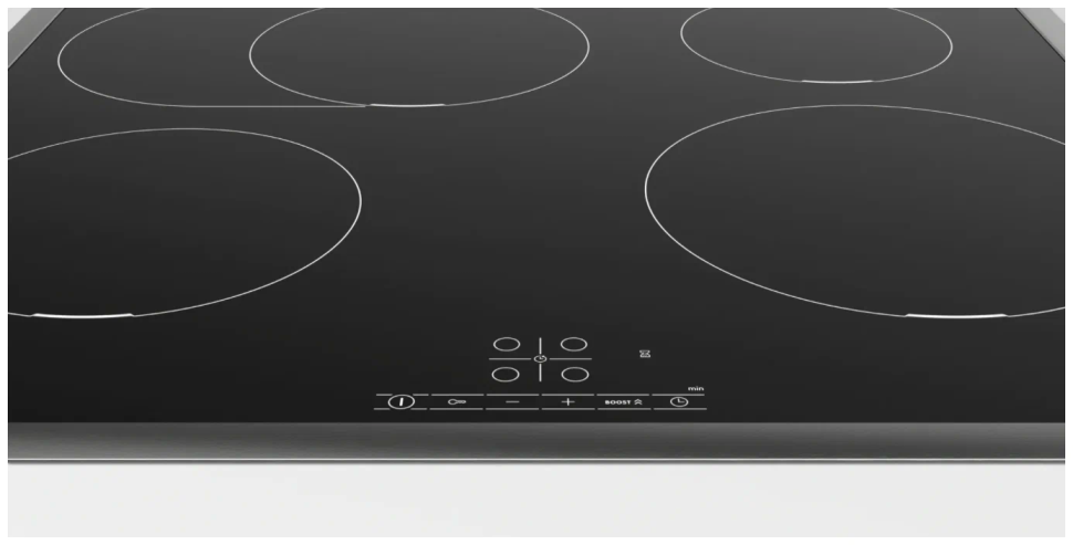 Индукционная варочная панель Bosch PIF645BB5E, цвет панели черный, цвет рамки серебристый