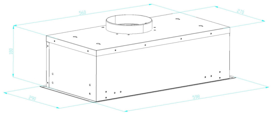 Вытяжка Schtoff DNS light 60 Black (черный)