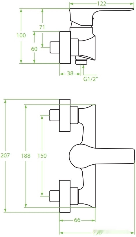 Смеситель Laveo Raila BLL 740D