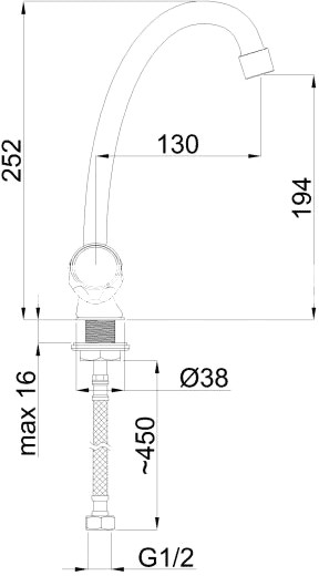 Смеситель Rubineta Milano-8