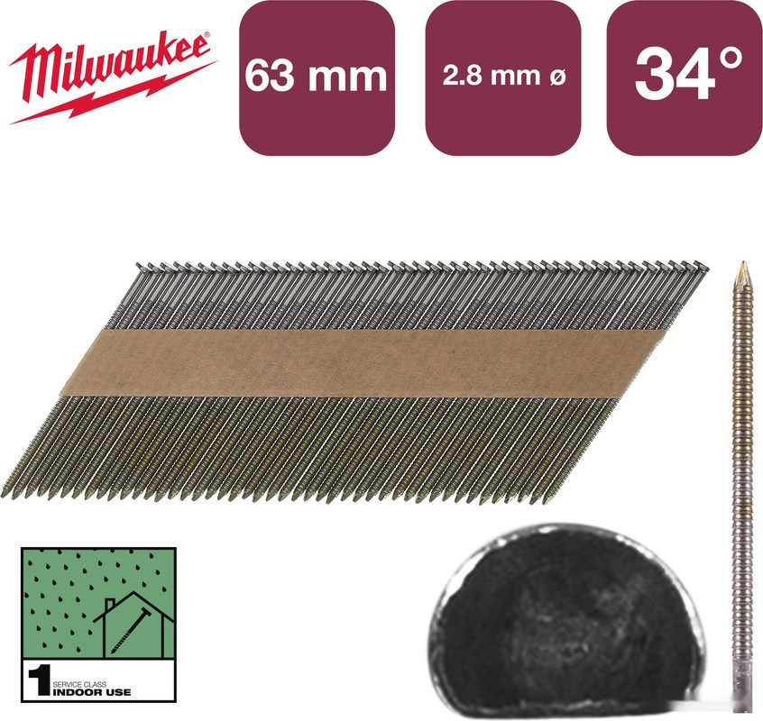 Гвозди для пистолета Milwaukee 4932492600 (2200 шт)