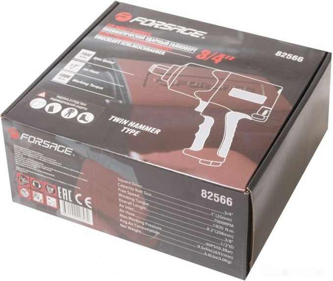 Пневмогайковерт Forsage F-82566