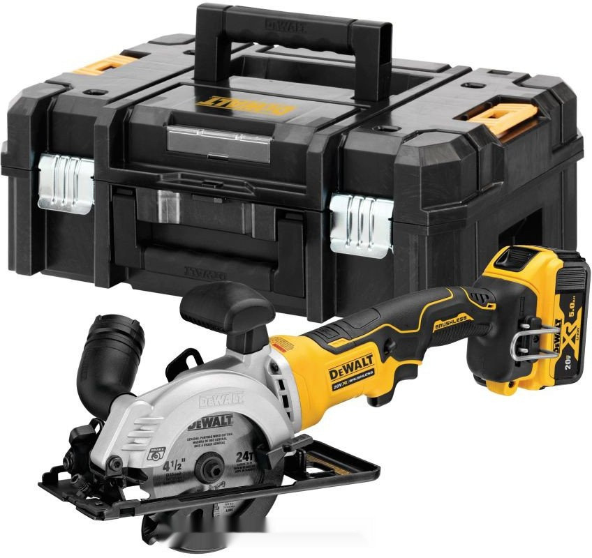 Дисковая (циркулярная) пила DeWALT DCS571P2 (с 2-мя АКБ, кейс)