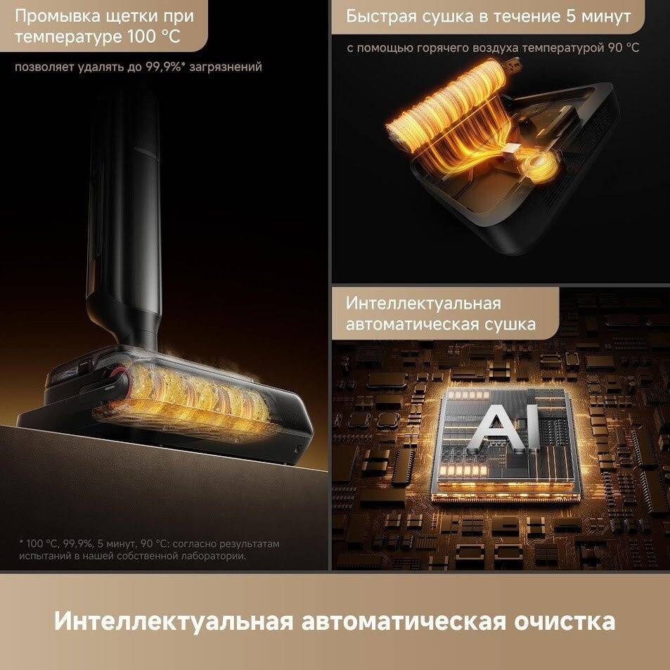 Вертикальный моющий пылесос Trouver Wet and Dry Vacuum M50 Ultra HMH28A (евровилка)