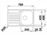Кухонная мойка Blanco Lantos 45S-IF Compact