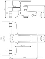 Смеситель RedBlu Origin Elegance 841000000