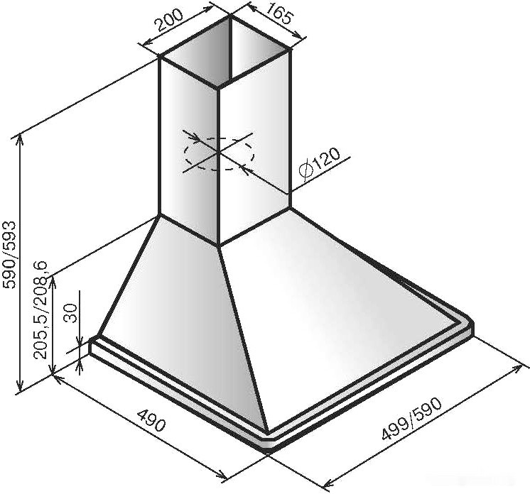 Вытяжка Elikor Оптима 60П-400-К3Л белый