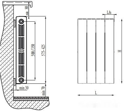 Радиатор Rifar SUPReMO 500 (8 секций)