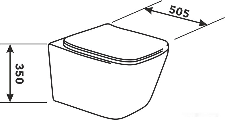 Унитаз Av Engineering Alca Plus AVWHR205 (белый)