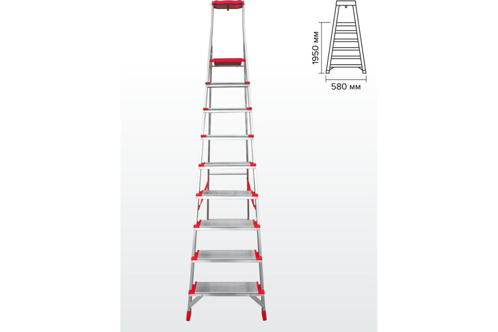Лестница-стремянка Новая Высота NV 3118 (9 ступеней)