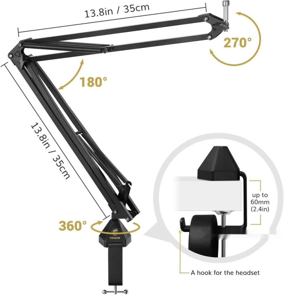 Проводной микрофон Tonor TC-2030