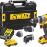 Дрель-шуруповерт DeWALT DCD703L2T (с 2-мя АКБ, кейс, набор патронов)
