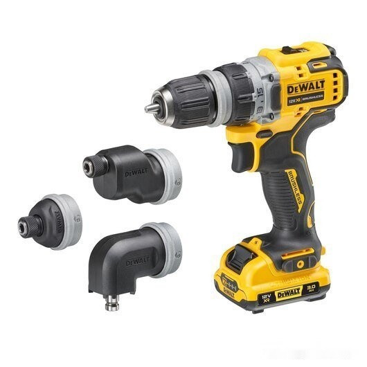 Дрель-шуруповерт DeWALT DCD703L2T (с 2-мя АКБ, кейс, набор патронов)