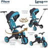 Детский велосипед Pituso Leve Lux (синий)