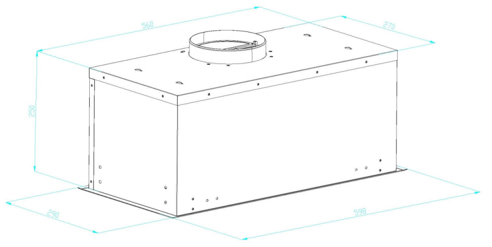 Вытяжка Schtoff Konvex 60 Black (черный)