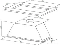 Вытяжка Oasis VM-80S (V)