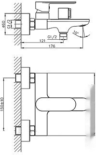 Смеситель Haiba HB60590-7 (черный)