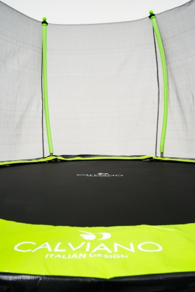 Батут Calviano Outside Master Green 252 см - 8ft (внешняя сетка, с лестницей)