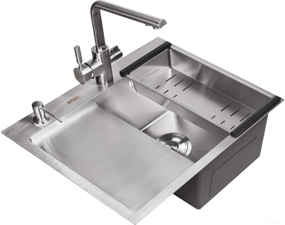 Кухонная мойка Avina HM5848R (нержавеющая сталь)