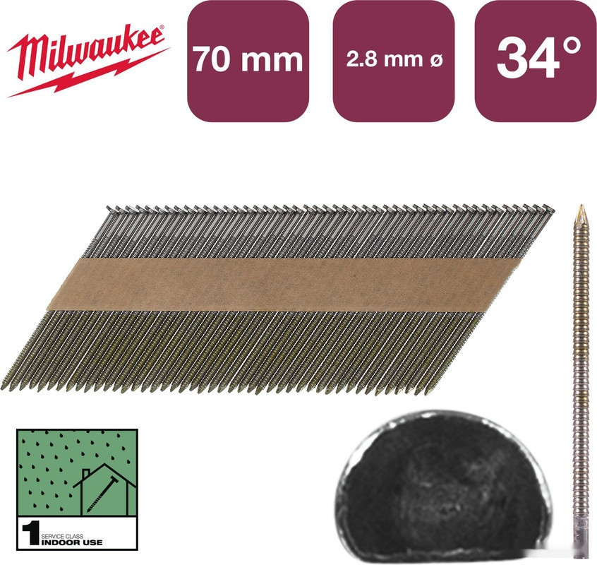 Гвозди для пистолета Milwaukee 4932492601 (2200 шт)