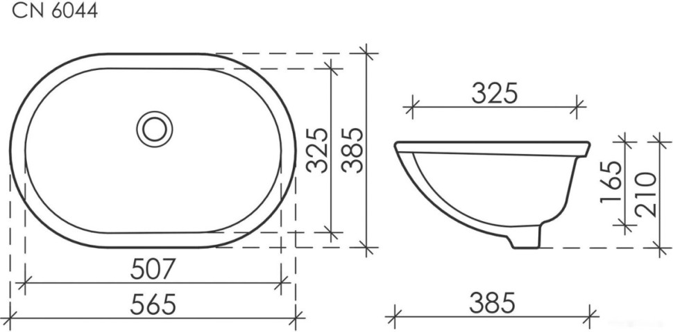 Умывальник Ceramica Nova Element CN6044