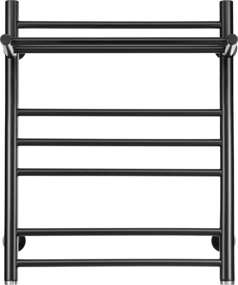 Полотенцесушитель Ростела Свирель V+ 500x700/8 1" (Ral 9005, нижнее подключение)