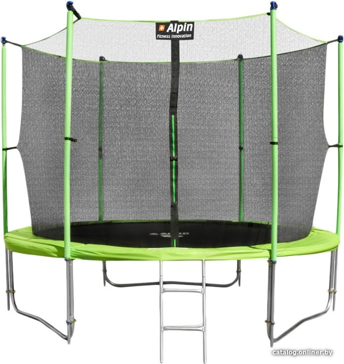 Батут Alpin Inside 3.12 м с защитной сеткой и лестницей
