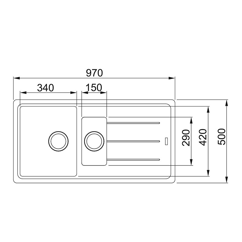 Кухонная мойка Franke BFG 651 бежевый
