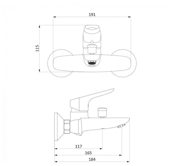 Смеситель RedBlu Origin Bit 771000300