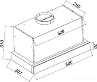 Вытяжка GrandGermes Toledo GC Auto 60 (белый)