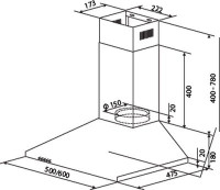 Вытяжка HOMSair Delta 50 (нержавеющая сталь)
