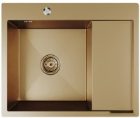 Кухонная мойка Mixline Pro 552925 (бронза, с сифоном)