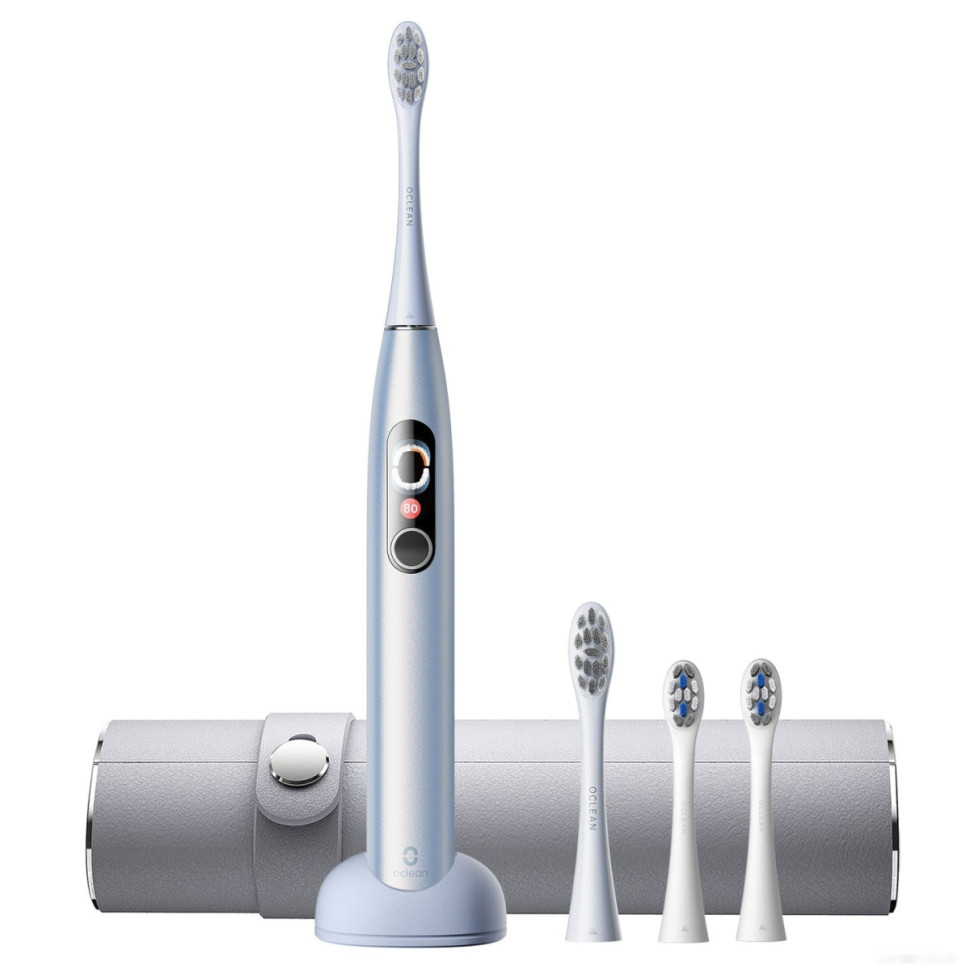 Электрическая зубная щетка Oclean X Pro Digital Set (серебристый)