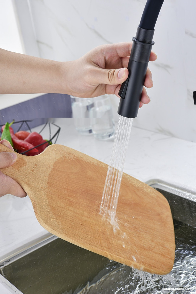 Смеситель Paulmark Halt HA214021-NI (черный/никель)