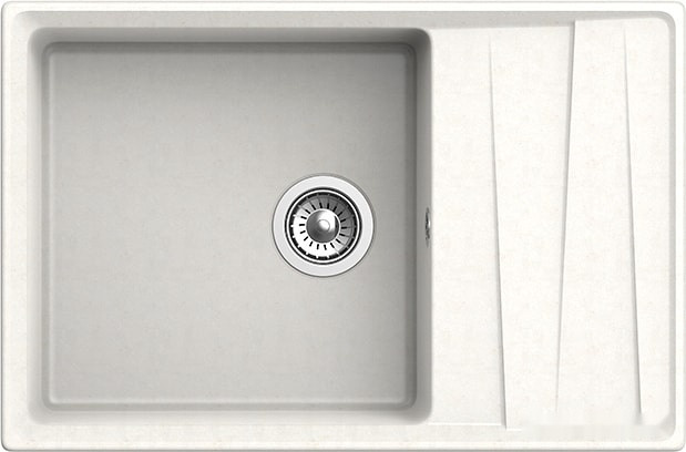 Кухонная мойка GranFest GF-LV-760L (белый)