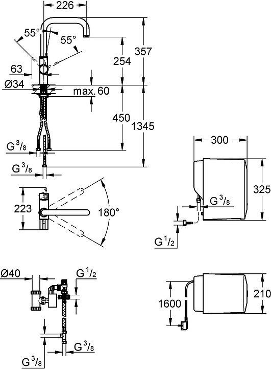 Смеситель Grohe Red Duo 30145 000