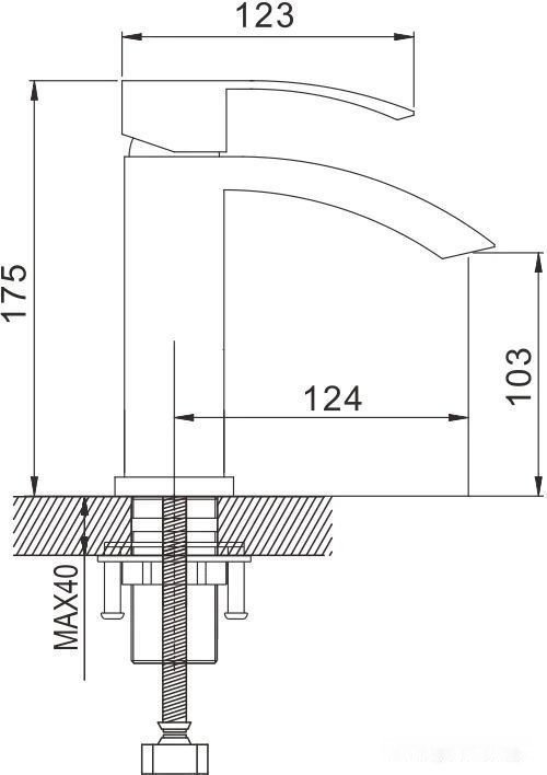 Смеситель Rose R1501F